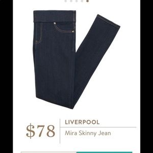 Stitch fix Liverpool mira skinny ponte jean, black